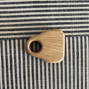 Handmade wooden rattle
